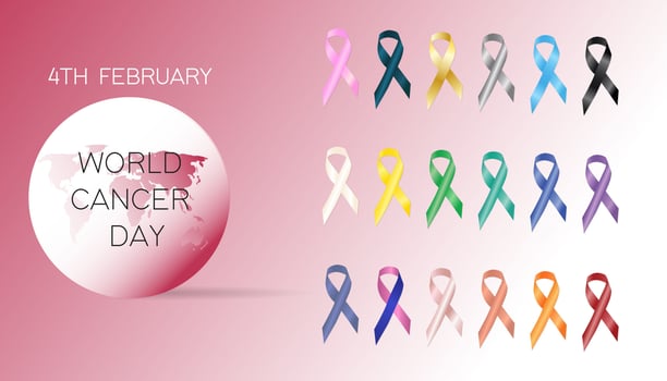 world cancer day vector