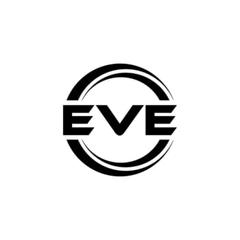 EVE letter logo design in illustration. Vector logo, calligraphy designs for logo, Poster, Invitation, etc.