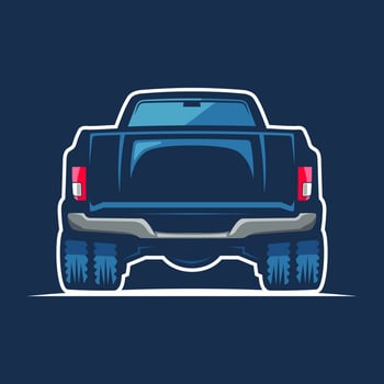 Truck logo illustration design vector