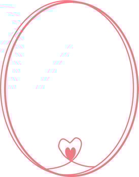 Valentine Heart Frame vector