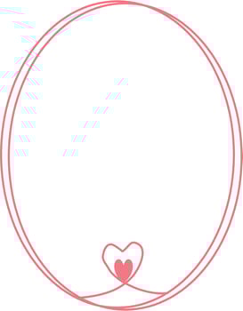 Valentine Heart Frame vector
