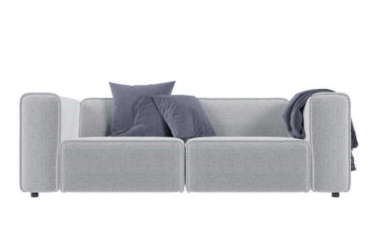 Sofa chair created from a 3D program png