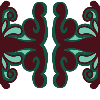 Aesthetic Mandala Flower Line png