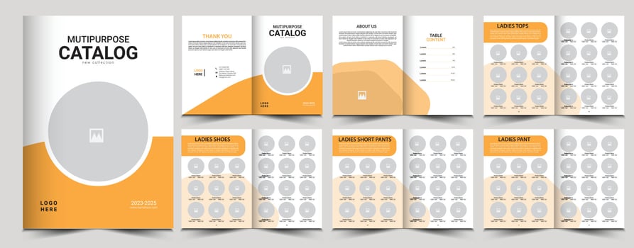 Vector catalog or catalogue or product catalog template