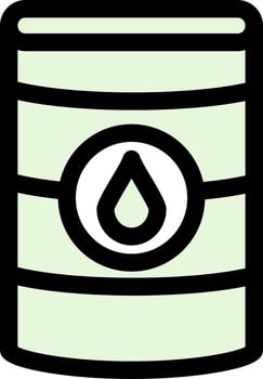 Oil Barrell Glyph Icon vector
