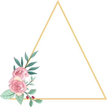 Pink flower arrangement with watercolor style png