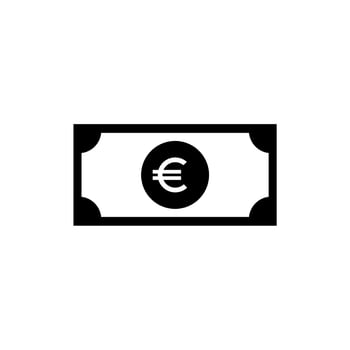 Euro Currency Icon Symbol. Euro Sign. Vector Illustration