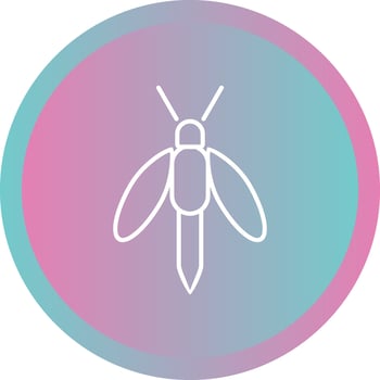 Unique Firefly Line Vector Icon