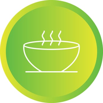 Unique Hot Soup Vector Line Icon