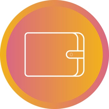 Unique Wallet Vector Line Icon