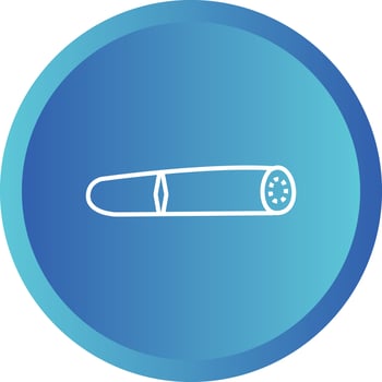 Unique Cigar Vector Line Icon