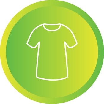 Unique T Shirt Vector Line Icon