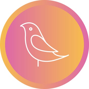 Unique Birds Vector Line Icon