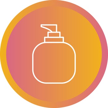 Unique Lotion Vector Line Icon