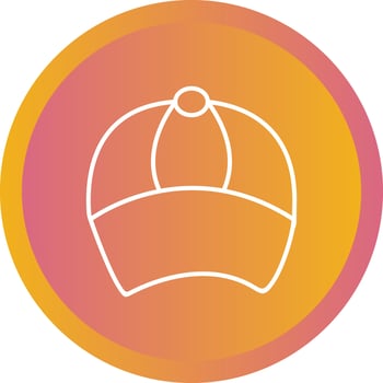 Unique Cap Vector Line Icon