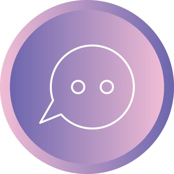 Unique Message Bubbles Vector Line Icon