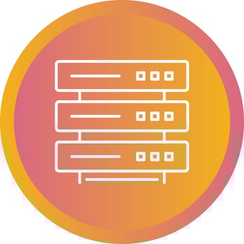 Unique Server Vector Line Icon