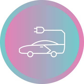 Unique Car Vector Line Icon