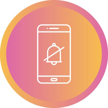 Unique Silent Alarm Vector Line Icon