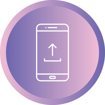 Unique Upload To Phone Vector Line Icon