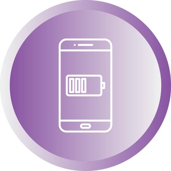 Unique Battery Indicator Vector Line Icon