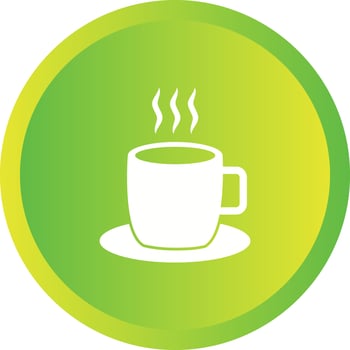 Unique Hot Coffee Vector Glyph Icon