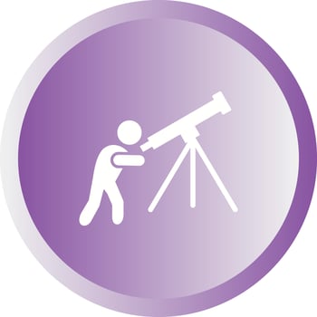 Unique Adjusting Telescope Vector Glyph Icon