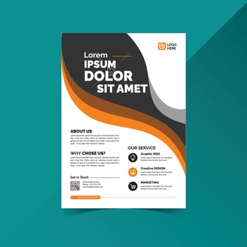 Business Flyer Template Vector File