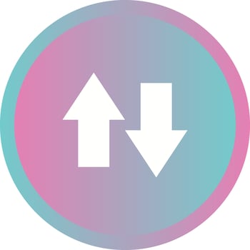 Unique Data Connection Vector Glyph Icon