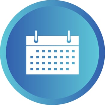 Unique Calender Vector Glyph Icon
