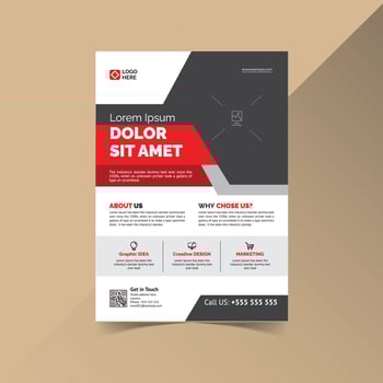 Business Flyer Template Vector File