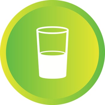 Unique Water And Glasses Vector Glyph Icon