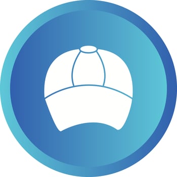 Unique Cap Vector Glyph Icon