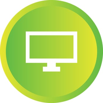 Unique TV Vector Glyph Icon