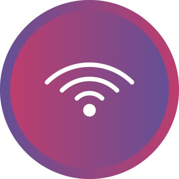 Unique Wifi Vector Glyph Icon