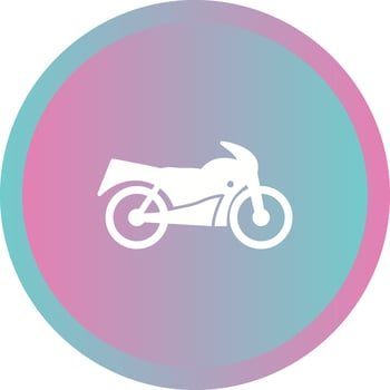 Unique Bike Vector Glyph Icon