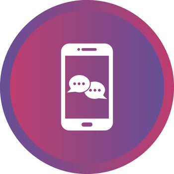 Unique Conversation Vector Glyph Icon