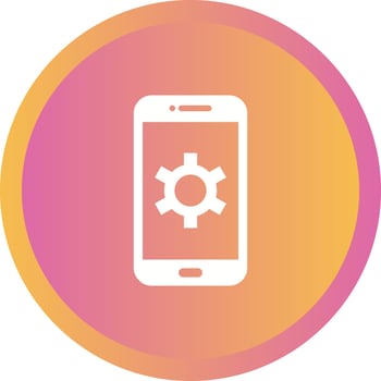 Unique Settings Vector Glyph Icon
