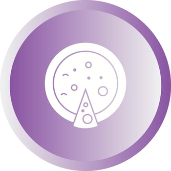 Unique Pizza Vector Glyph Icon