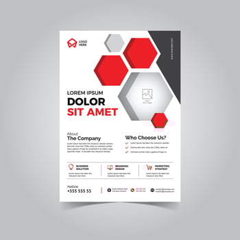 Business Flyer Template Vector File