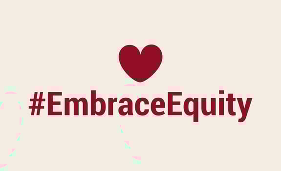 International Women is Day. EmbraceEquity. Women in leadership, woman empowerment, gender equality concepts. Crowd of women of diverse age, races and occupation. Vector horizontal banner