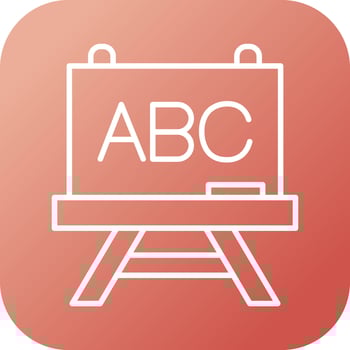 Chalk Board Vector Icon