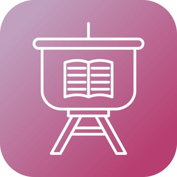 Education Presentation Vector Icon