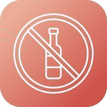 No Alcohol Vector Icon