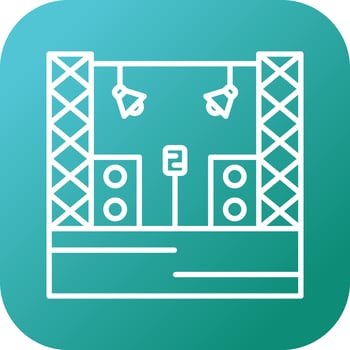 Stage Vector Icon