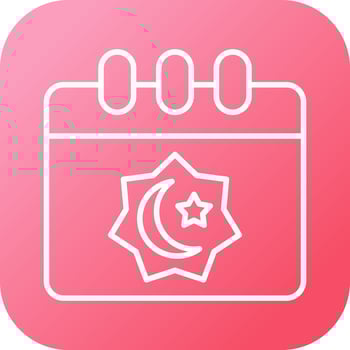 Islamic Calendar Vector Icon