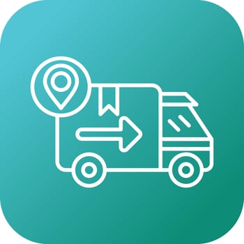 Shipping Van Vector Icon