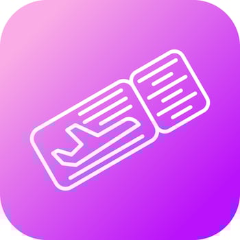 Plane Tickets Vector Icon