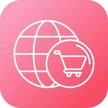 World Cart Vector Icon
