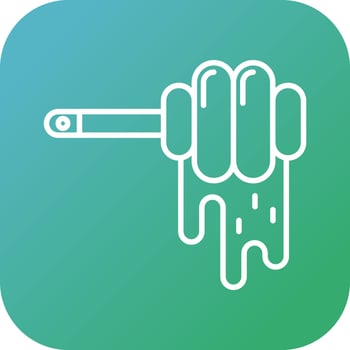 Honey Dipper Vector Icon